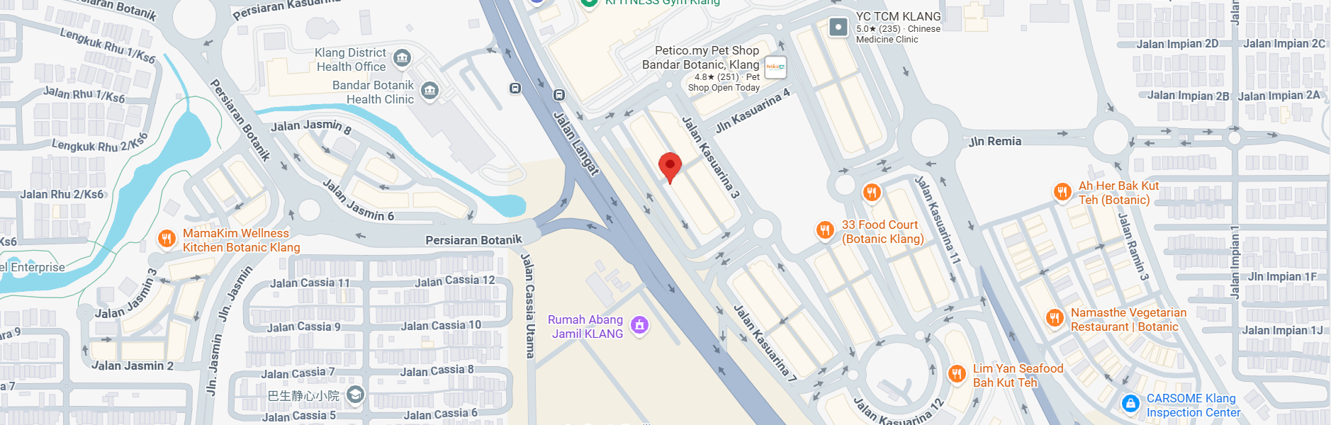 Location JP Bandar Botanik